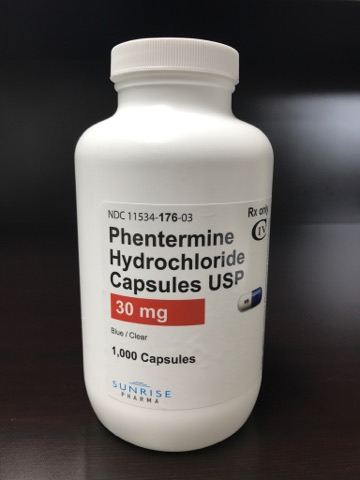 Phentermine 30mg USP approved